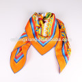 ODM Custom Real Material Casual Twill Silk Scarves 90x90cm